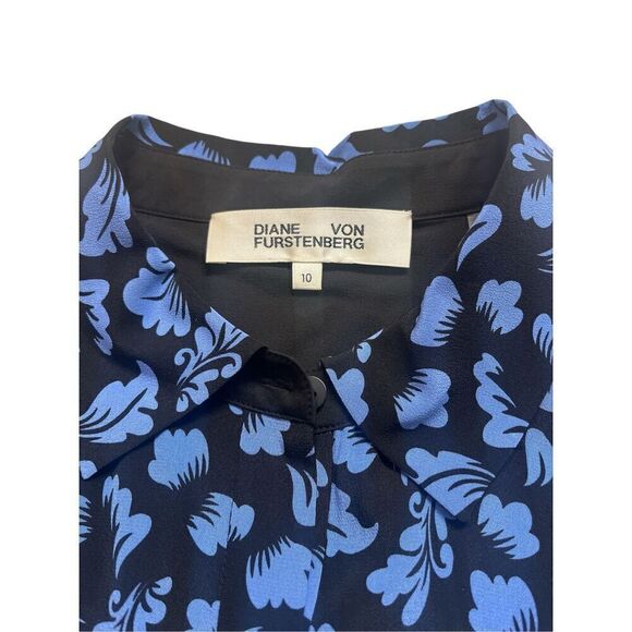 Diane von Furstenberg 100% silk dress sz 10 - Picture 3 of 3